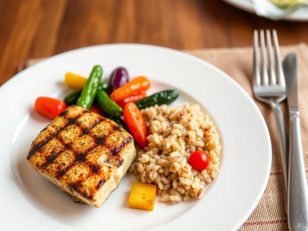 BistroMD diabetic-friendly meal with protein and vegetables